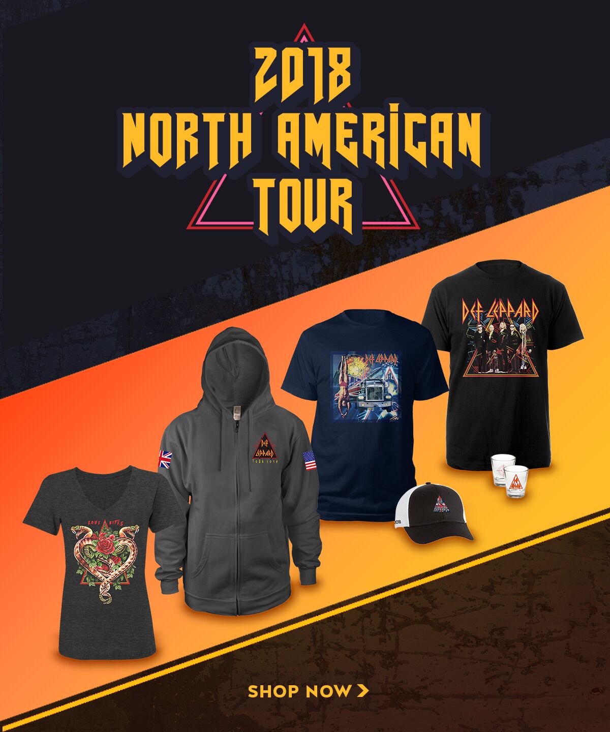 New 2018 Tour Merch Available Now! | Def Leppard