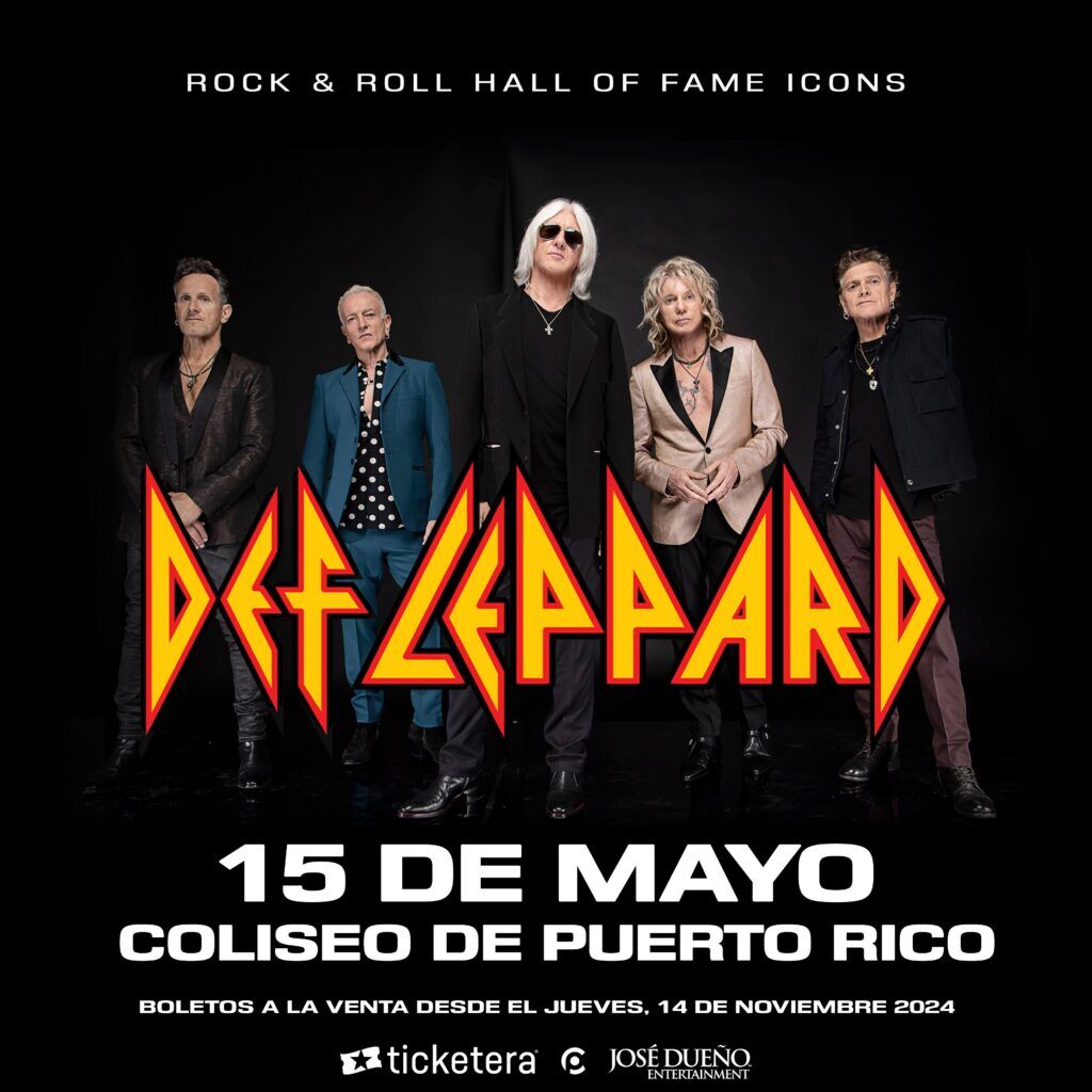 DEF LEPPARD TO PERFORM AT COLISEO DE PUERTO RICO ON MAY 15th, 2025